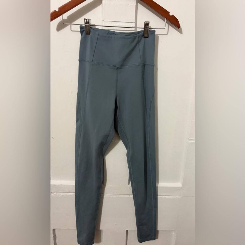 Girlfriend collective High-Waist Active Leggings in Slate Blue